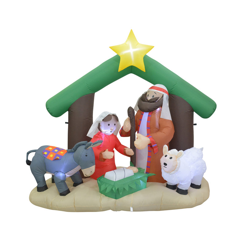 The Holiday Aisle® Nativity Scene Inflatable & Reviews Wayfair